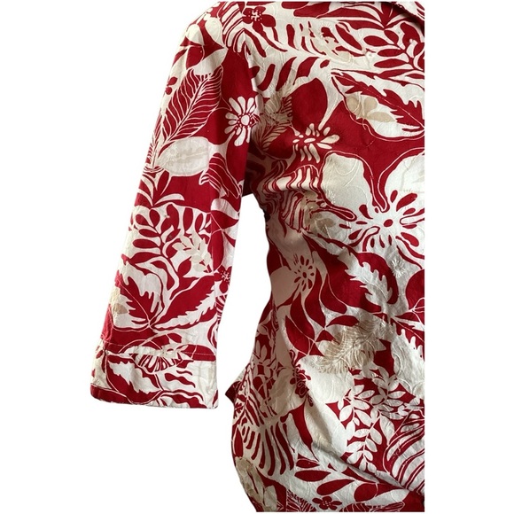 Kim Rogers Red and White floral, Plus Size 18W (2X) - Picture 5 of 7